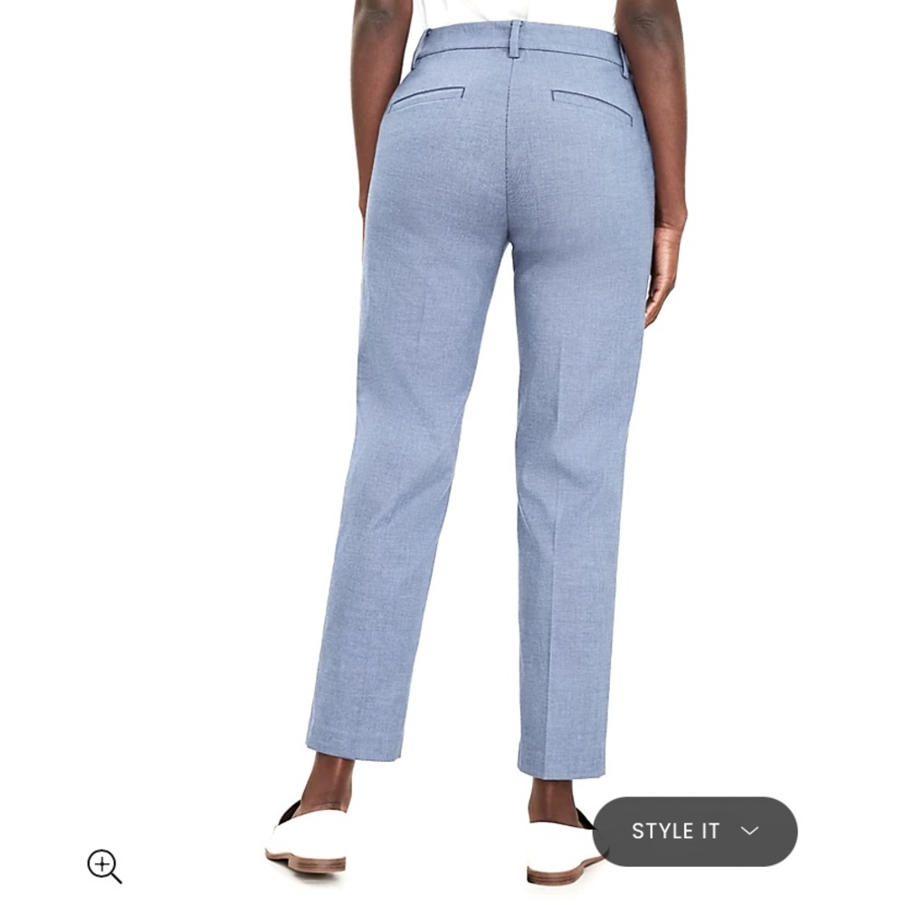 Ann Taylor LOFT ‘julie’ Light Blue Ankle-Length Slacks - Size 2 - Picture 2 of 8